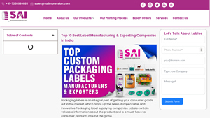 Best Custom Packaging Labels Manufacturers & Exporters - manufacturer label