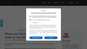 Where are Samsung Galaxy phones made & manufactured - Sam Suggest - samsung manufacturer country