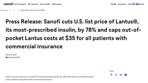 Press Release: Sanofi cuts U.S. list price of Lantus®, its most ... - lantus manufacturer