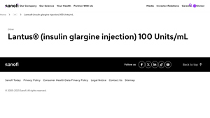 Lantus® (insulin glargine injection) 100 Units/mL - sanofi.us - lantus manufacturer