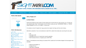 The Sight M1911-A1 Who Made It? - m1911 pistol manufacturer