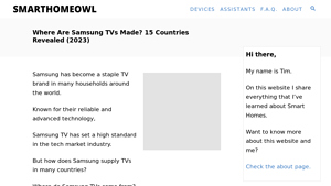 Where Are Samsung TVs Made? 15 Countries Revealed (2023) - samsung manufacturer country