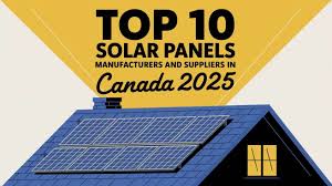 Top 10 Solar Panels Manufacturers and Suppliers in Canada 2025 - solar panel manufacturer