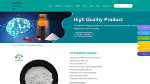 China Tirzepatide Powder Suppliers, Manufacturers, Factory - Wholesale ... - tirzepatide manufacturer