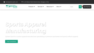 Custom Apparel Manufacturer | Sphere Sport - sportswear clothing manufacturer