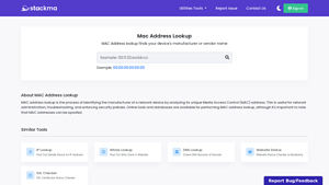 Mac Address Lookup - Stackma - find manufacturer mac address