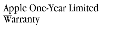 Apple - One Year Limited Warranty - Worldwide - apple manufacturer warranty