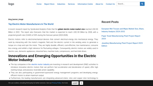 Top 20 Electric Motor Manufacturers in the World 2023 - electric motor manufacturer