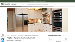 Frigidaire Warranty: Your Complete Guide - Taupe Home - frigidaire manufacturer warranty