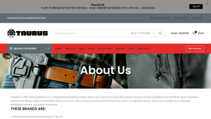About Us - TAURUS GUNS ONLINE - taurus manufacturer