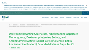 Dextroamphetamine Saccharate, Amphetamine Aspartate Monohydrate ... - mydayis manufacturer website