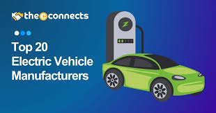 Top 20 Electric Vehicle Manufacturers in 2025 - TheCconnects - electric vehicle manufacturer