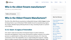 Who is the oldest firearm manufacturer? - TheGunZone - oldest gun manufacturer
