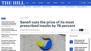 Sanofi cuts the price of its most prescribed insulin by 78 percent - lantus manufacturer
