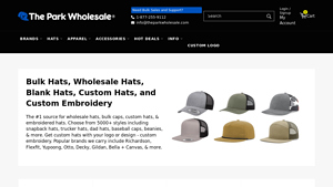 The Park Wholesale: Wholesale Hats in Bulk, Blank Caps, & Custom Hats - hat manufacturer