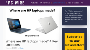 Where are HP laptops made? 4 Key Locations - The PC Wire - hp manufacturer