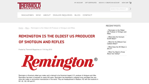 Remington is the Oldest US Producer of Shotgun and Rifles - oldest gun manufacturer