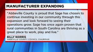 Sage adds Abbeville plant - The State - age of sage manufacturer in indiana