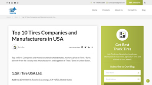Top 10 Tires Companies and Manufacturers in United States - largest tire manufacturer
