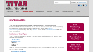 Heat Exchangers - TITAN Metal Fabricators - heat exchanger manufacturer