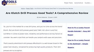 Are Klutch Drill Presses Good Tools? A Comprehensive Review - klutch tools manufacturer