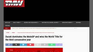 Ducati dominates the MotoGP and wins the World Title for the third ... - ducati motogp racing manufacturer team