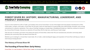 Forest River RV: History, Manufacturing, and Leadership | TowTally ... - forest river motorhomes manufacturer