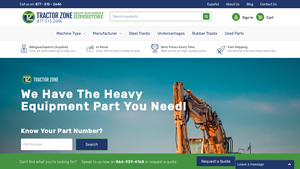 Heavy Equipment Parts | Heavy Machinery Parts | Tractor Zone - machinery parts manufacturer