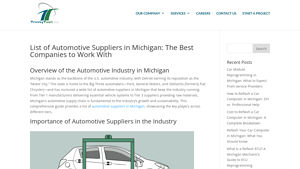 List of Automotive Suppliers in Michigan | Top Companies - tier 1 automotive manufacturer