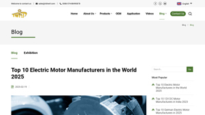 Top 10 Electric Motor Manufacturers in the World 2025 - electric motor manufacturer