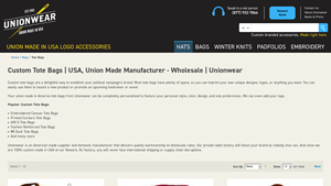 Custom Tote Bags | USA, Union Made Manufacturer - Unionwear - tote bag manufacturer