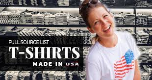 USA Made T-shirts List | 14 Brands & Manufacturers - USA Made Products - tshirt manufacturer