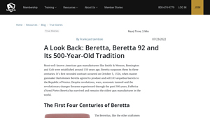 A Look Back: Beretta, Beretta 92 and Its 500-Year-Old Tradition - oldest gun manufacturer