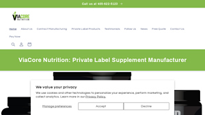 ViaCore Nutrition: Private Label Supplement Manufacturer - powder manufacturer