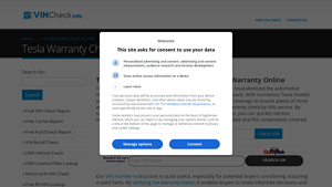 Tesla Warranty Check by VIN or License Plate | Verify Your Coverage - tesla manufacturer warranty