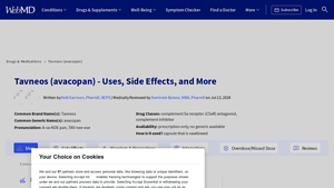 Tavneos (avacopan): Uses, Side Effects, Interactions, Pictures ... - WebMD - tavneos manufacturer