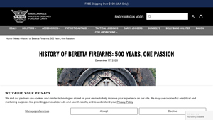History of Beretta Firearms: 500 Years, One Passion - We The People ... - oldest gun manufacturer