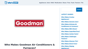 Who Makes Goodman Air Conditioners & Furnaces & Where Made? - goodman manufacturer
