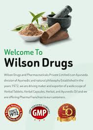 Top 10 Ayurvedic Medicine Manufacturers in India - Wilson Drugs - manufacturer of ayurvedic medicine