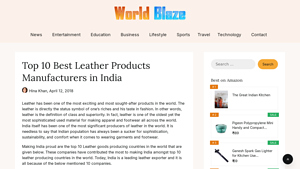 Top 10 Best Leather Products Manufacturers in India - leather product manufacturer