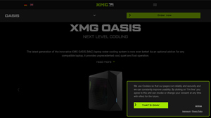 XMG OASIS Mk2 | innovative laptop water cooling system - liquid metal custom laptop manufacturer