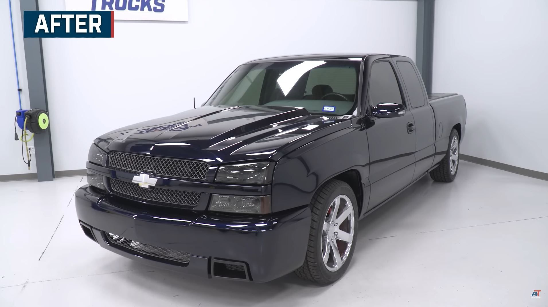 A relevant stock photo of 04 chevy silverado custom in a typical setting.