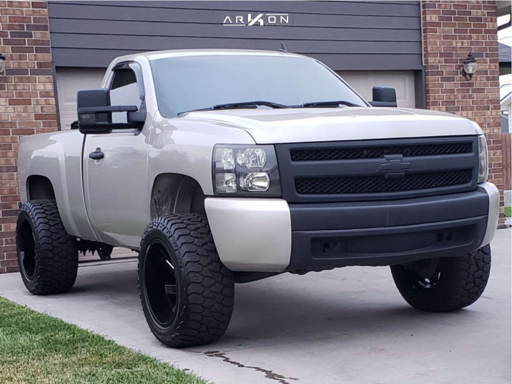 A relevant stock photo of 07 chevy silverado custom in a typical setting.
