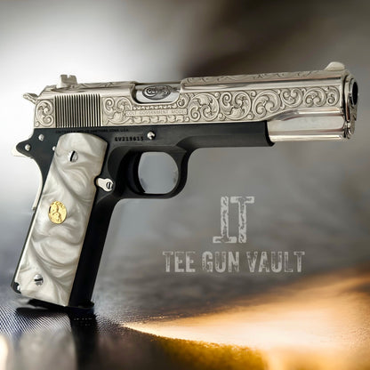 A relevant stock photo of 1911 slides custom in a typical setting.