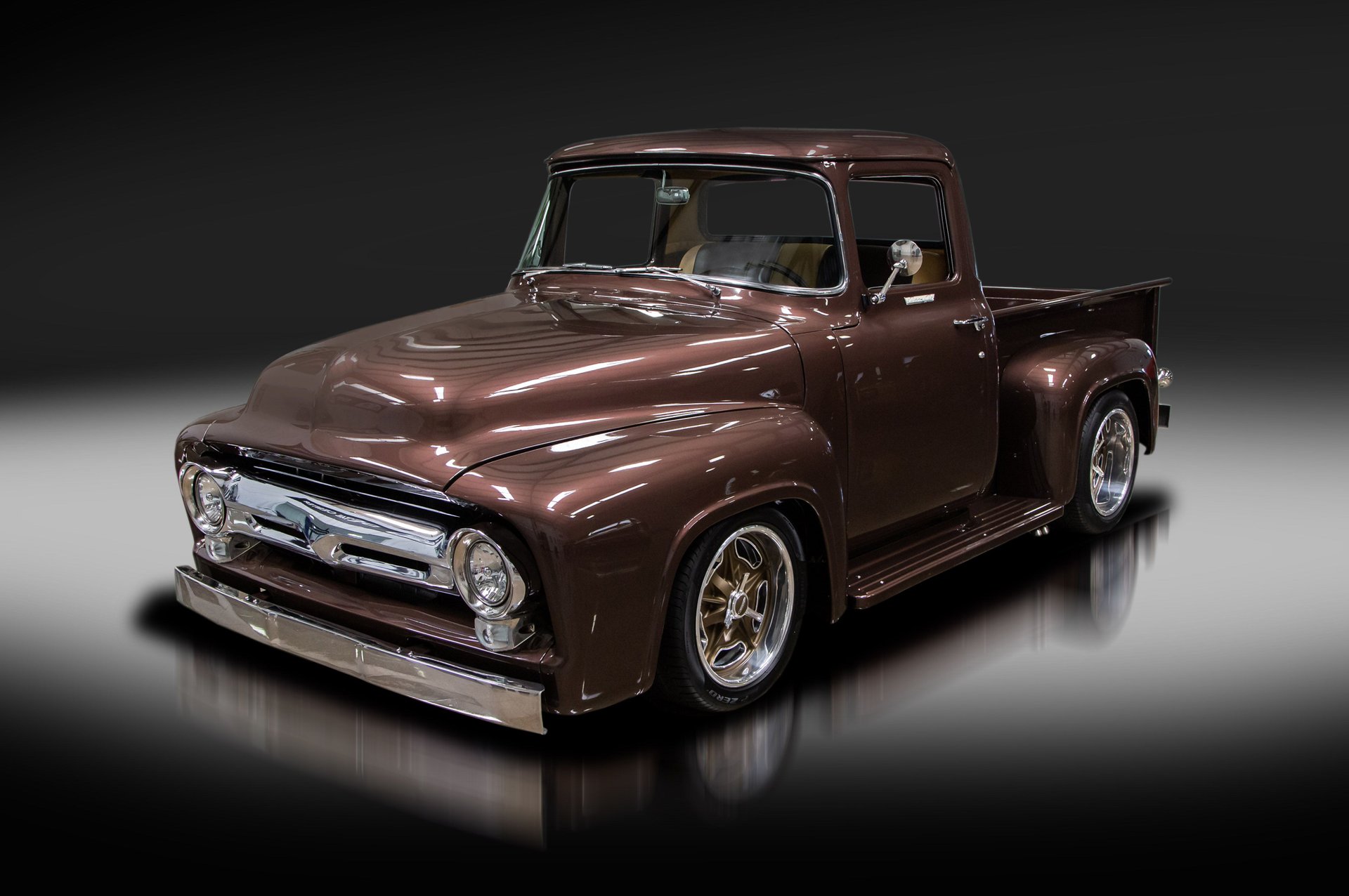 A relevant stock photo of 1956 ford f100 custom in a typical setting.