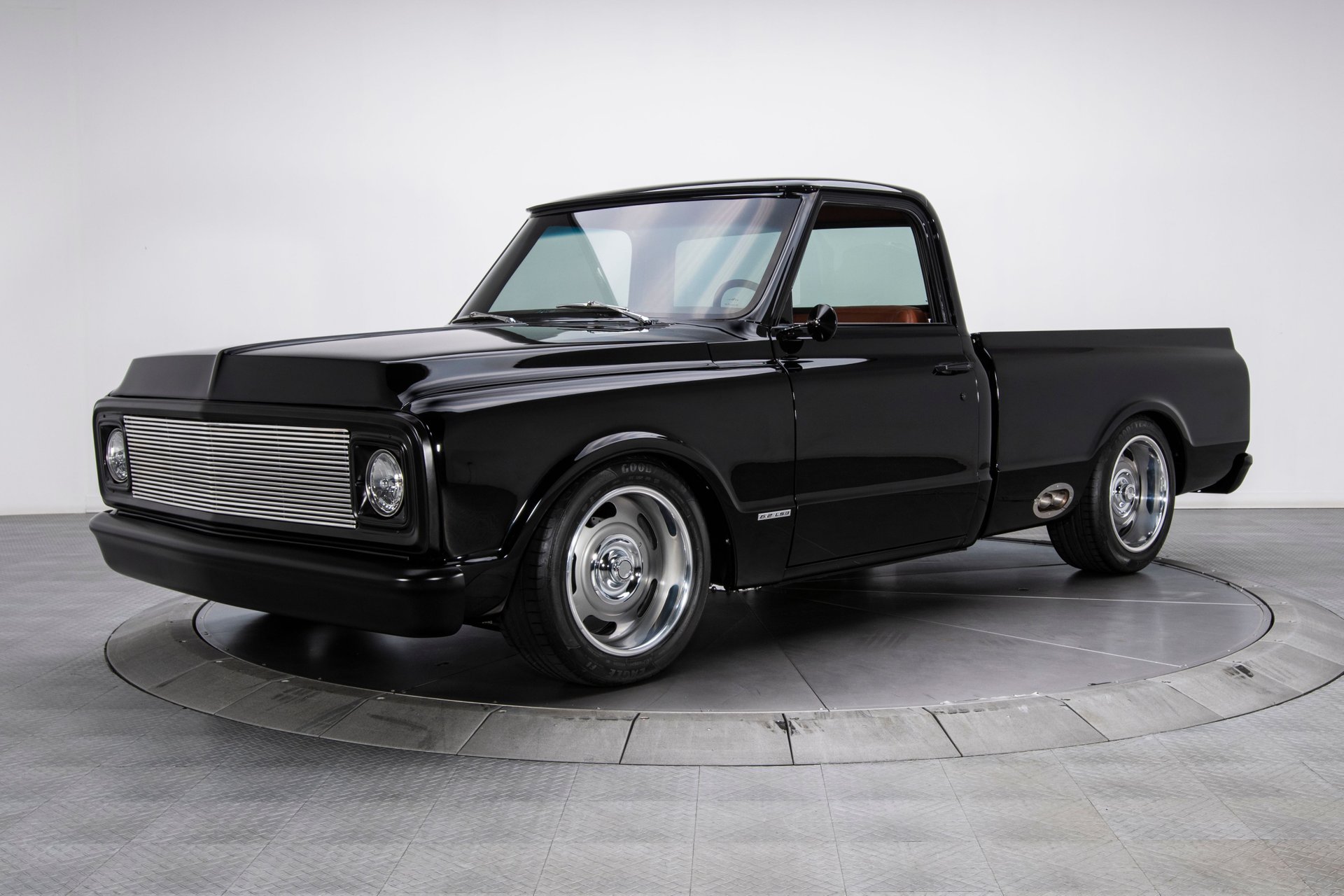 A relevant stock photo of 1970 chevy truck custom in a typical setting.