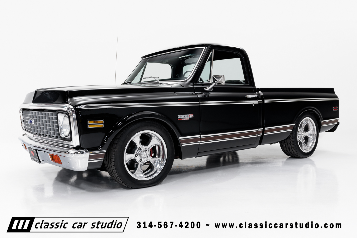 A relevant stock photo of 1972 chevy truck custom in a typical setting.