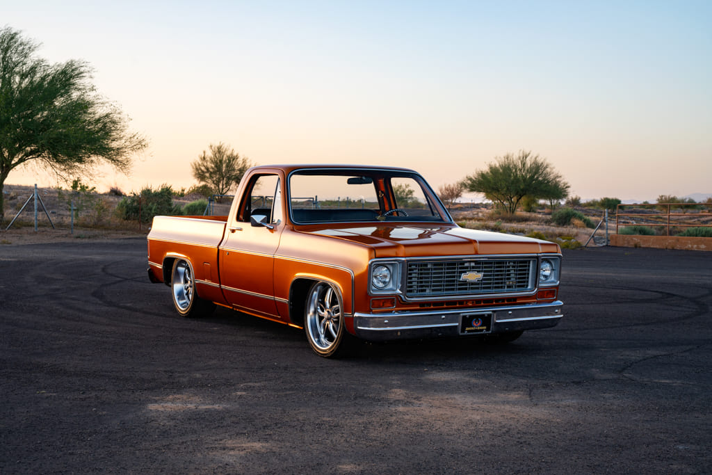 A relevant stock photo of 1979 chevy truck custom in a typical setting.