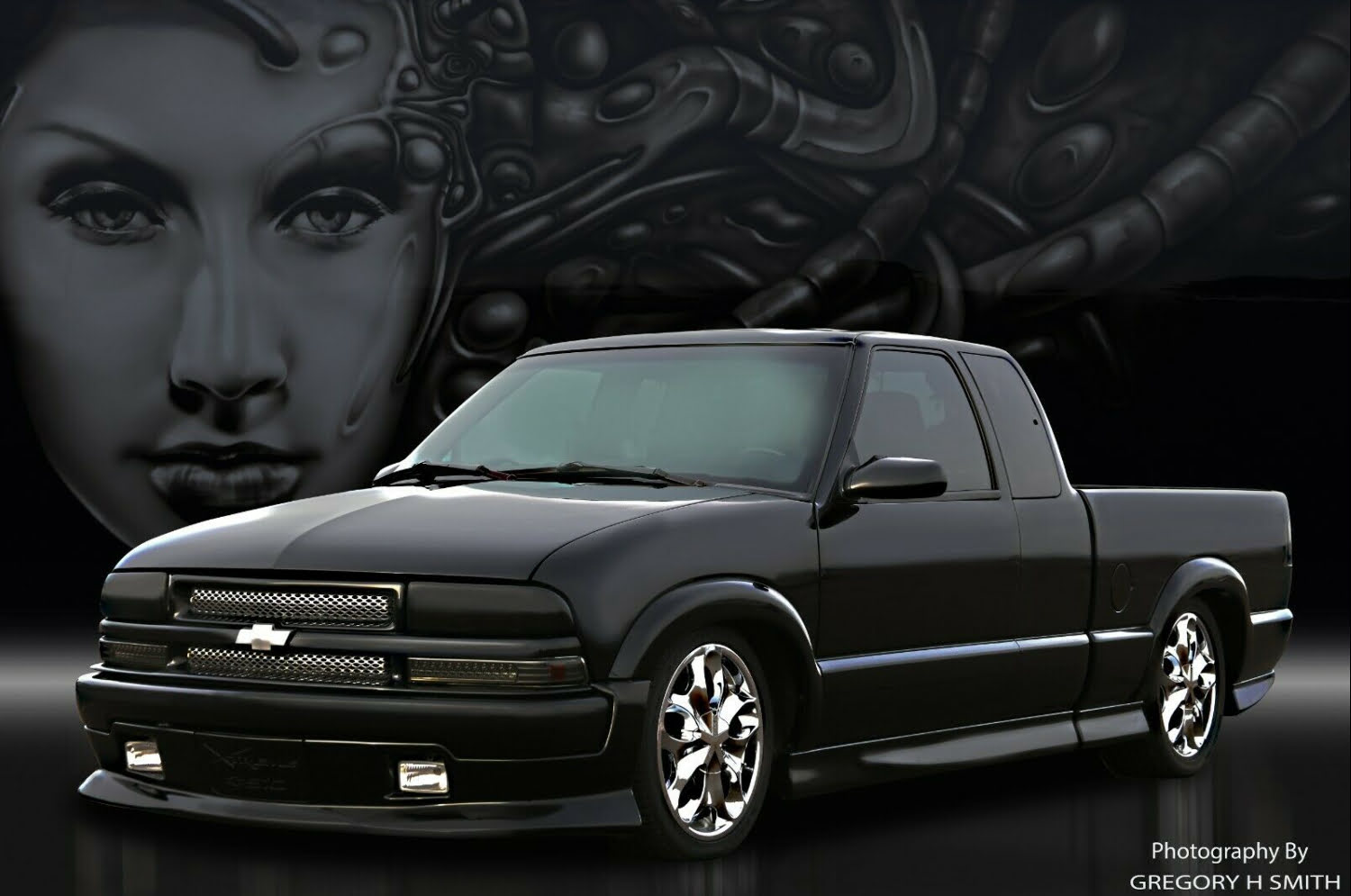 A relevant stock photo of 2000 chevy s10 custom in a typical setting.