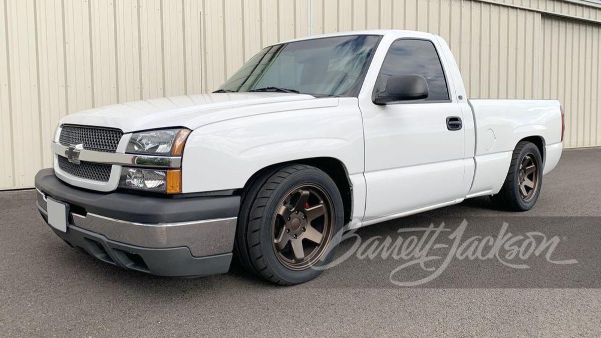 A relevant stock photo of 2003 silverado custom in a typical setting.